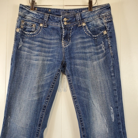 Miss me boot cut bling jeans size 28 - Picture 4 of 11